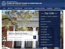Tablet Screenshot of hernandoclerk.com